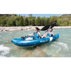 Kajak Sevylor Tahaa Kit - Aufblasbares Kajak -Geschäft Für Campingausrüstung 2 personen aufblas luft tandem kajak sevylor tahaa kit schlauchkajak einsteigerkajak inklusive paddel 1000 5 22636