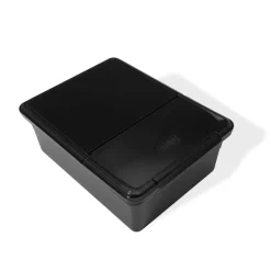 Weber Aufbewahrungsbehälter, Einsetzbar In Seitentisch Für Slate 76 Cm Plancha-Grills -Geschäft Für Campingausrüstung aufbewahrungsbehaelter mit klappdeckel fuer schnellen zugriff schwarzes zubehoer weber grills 1000 4 26096