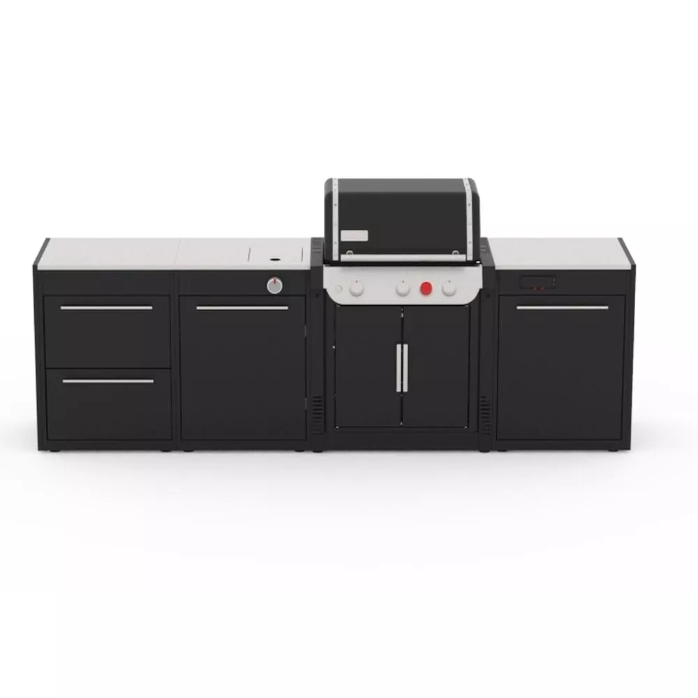 Weber Outdoorküche BBQ-Kitchen 331, 3 Modul Für Genesis E-435 1 Weber Outdoorküche BBQ-Kitchen 331, 3 Modul Für Genesis E-435