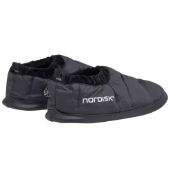 Daunenschuhe Nordisk Mos Down Slippers S (35-37), Black -Geschäft Für Campingausrüstung black mos down slippers mit ultraweichem innenfutter widerstandfaehiges material blaue huettenschuhe nordisk logo 1000 3 26833