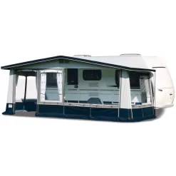 Wohnwagenvorzelt Brand Castello -Geschäft Für Campingausrüstung brand castello tuer ganz links 2 vorderwand 1 seitenwand element zur veranda abgeklappt 1000 2 18473