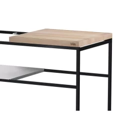 Höfats Fire Kitchen Ohne Bowl -Geschäft Für Campingausrüstung buchenholz arbeitsplatte fire kitchen hoefats rahmen edelstahl einlegeboeden outdoor kitchen aussenkueche 1000 1 25127