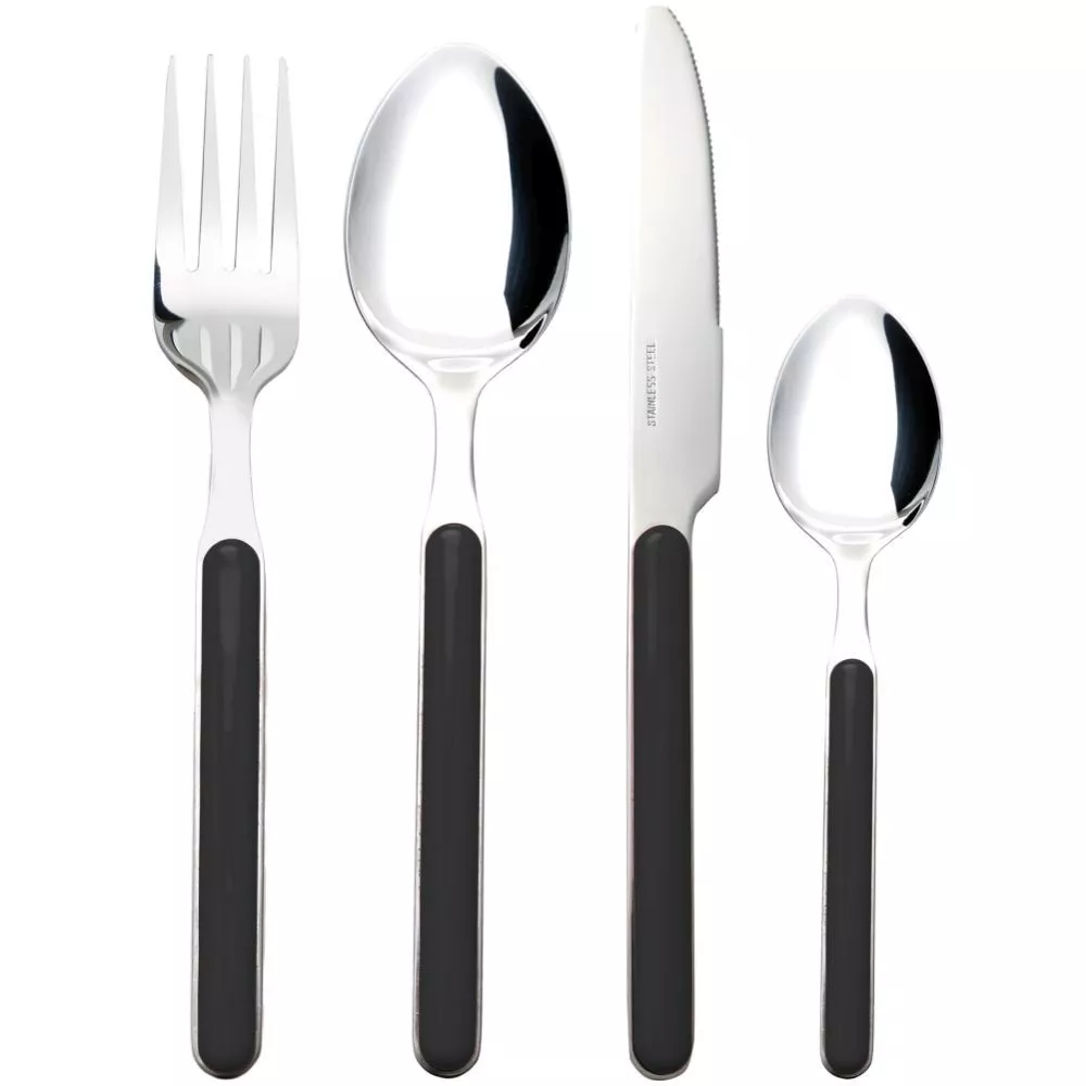 Campingbesteck Besteckset Brunner Delice, Schwarz 1 Campingbesteck Besteckset Brunner Delice, Schwarz