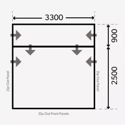 Freistehendes Vorzelt Dometic Rally Air All-Season 330 D/A Drive-Away -Geschäft Für Campingausrüstung dometic kastenwagenvorzelt rally air all season da 330 freistehend masse bodenmass 1000 6 21874
