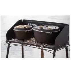 Grosser Feuertopf-Tisch Petromax Fe90 -Geschäft Für Campingausrüstung draussen grillen kochen petromax grosser feuertopf tisch stahl fe90 windschutz 1000 6 25959