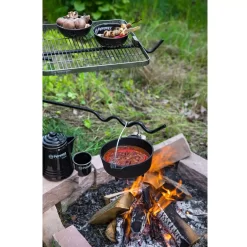 Dutch Oven Petromax Feuertopf Ft4.5 Aus Gusseisen, Ø 22 Cm -Geschäft Für Campingausrüstung draussen kochen schmoren backen ueberm feuer gusseisentopf feuertopf ft4 5 petromax 1000 3 24486