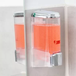 Fiamma Seifen- Oder Shampoospender -Geschäft Für Campingausrüstung durchsichtiger dispenser fiamma spender chrome finish badutensilien sanitaer 1000 4 27075