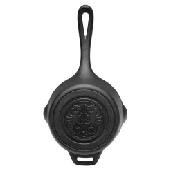 Gusseisen Petromax Kasserolle Kr1, Volumen 1 Liter -Geschäft Für Campingausrüstung dutch oven petromax campingzubehoer kasserolle kr1 stielgriff ausgiesser aroma profil innenseite 1000 4 26583