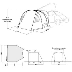Easy Camp Buszelt Shamrock 9 Easy Camp Buszelt Shamrock -Geschäft Für Campingausrüstung easy camp shamrock bus vorzelt skizze masse groessen tabelle 1000 1 20438