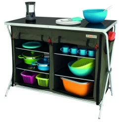 Zeltschrank Eurotrail Brocas, Dunkelgrau -Geschäft Für Campingausrüstung eurotrail brocas campingschrank zeltschrank faltschrank dunkelgrau 1000 3 17211