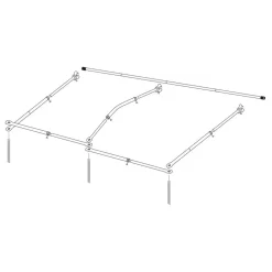 Wände-Set Für Bus-Sonnensegel Eurotrail Fjord Private Room 260 -Geschäft Für Campingausrüstung eurotrail fjord private room 260 grau blauer buszelt vordach set bussonnensegel dachgestaenge 1000 5 19622