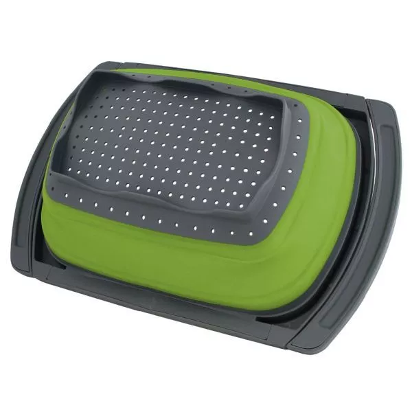 Faltbares Campingsieb Eurotrail Für Waschbecken, Grün 4 Faltbares Campingsieb Eurotrail Für Waschbecken, Grün – Bild 4
