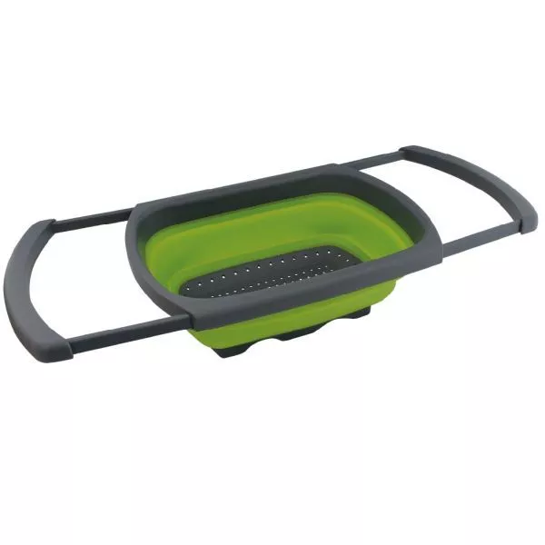 Faltbares Campingsieb Eurotrail Für Waschbecken, Grün 1 Faltbares Campingsieb Eurotrail Für Waschbecken, Grün