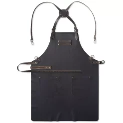 Grillschürze Feuermeister Premium Lederschürze, Nappaleder, Länge 85 Cm, Kreuzberiemung