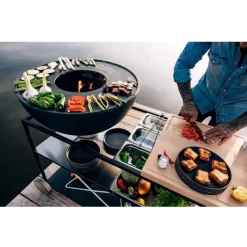 FIRE KITCHEN Mit BOWL 70 Plancha-Grillset Tief 11 FIRE KITCHEN Mit BOWL 70 Plancha-Grillset Tief -Geschäft Für Campingausrüstung feuerschale bowl70 plancha grillset tief hoefats fire kitchen outdoor kueche mobil grillen auf drei ebenen 1000 3 26346