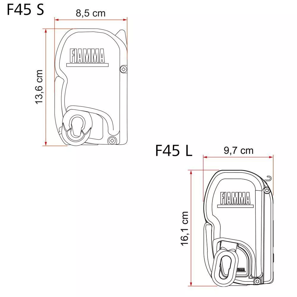 Sonnenstore Fiamma F45S 260, Tuch: Royal Blue, Gehäuse: Polar White 8 Sonnenstore Fiamma F45S 260, Tuch: Royal Blue, Gehäuse: Polar White – Bild 8