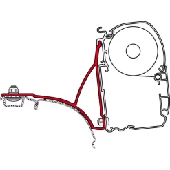 Markise Fiamma F45S 300 VW T5 T6 Multivan/Transporter, Langer Radstand, Tuch: Royal Grey, Gehäuse: Titanium -Geschäft Für Campingausrüstung fiamma markisenadapter fuer vw t5 t6 multivan transporter 1000 3 17876