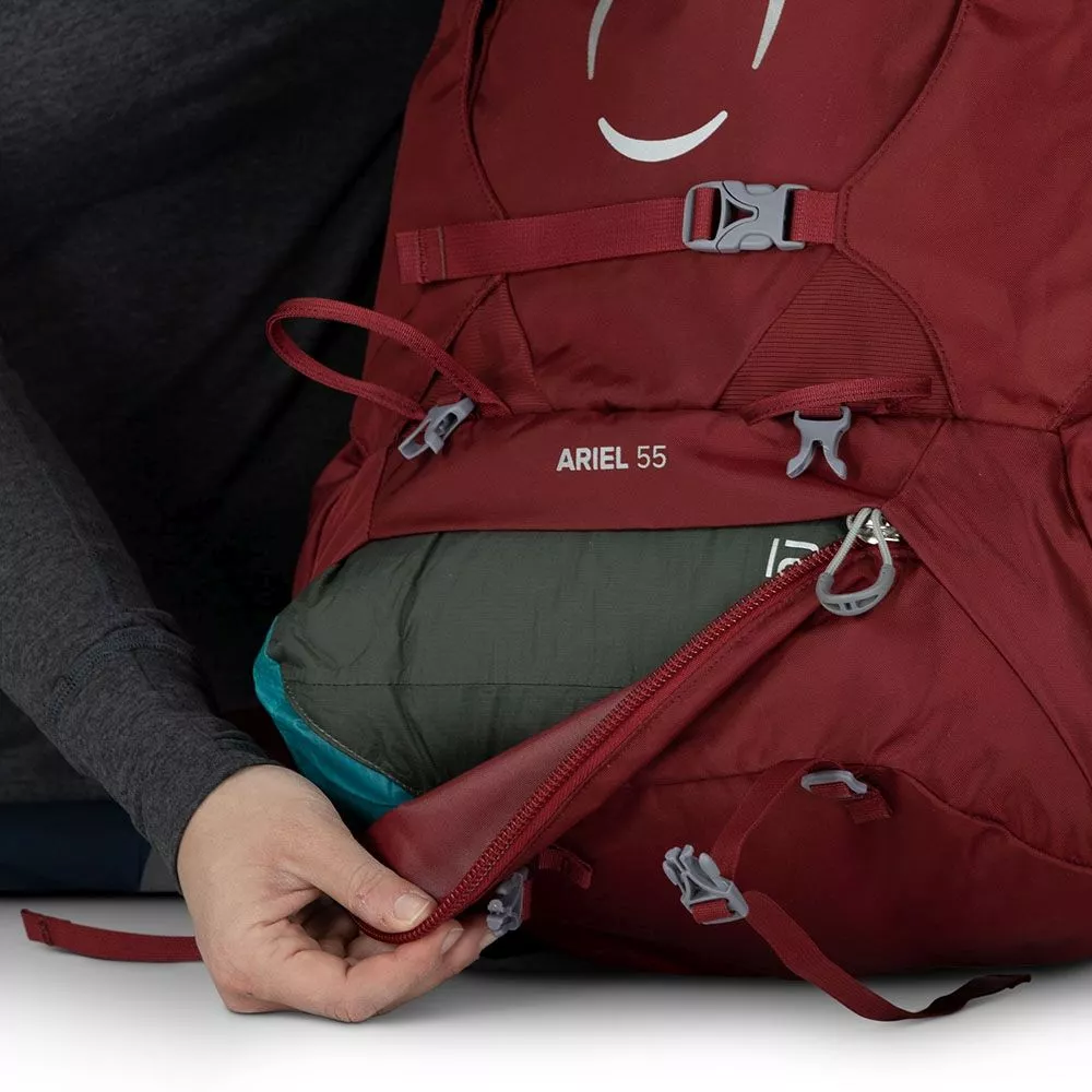 Trekkingrucksack Osprey Ariel 55 WXS/S, Claret Red 14 Trekkingrucksack Osprey Ariel 55 WXS/S, Claret Red – Bild 14