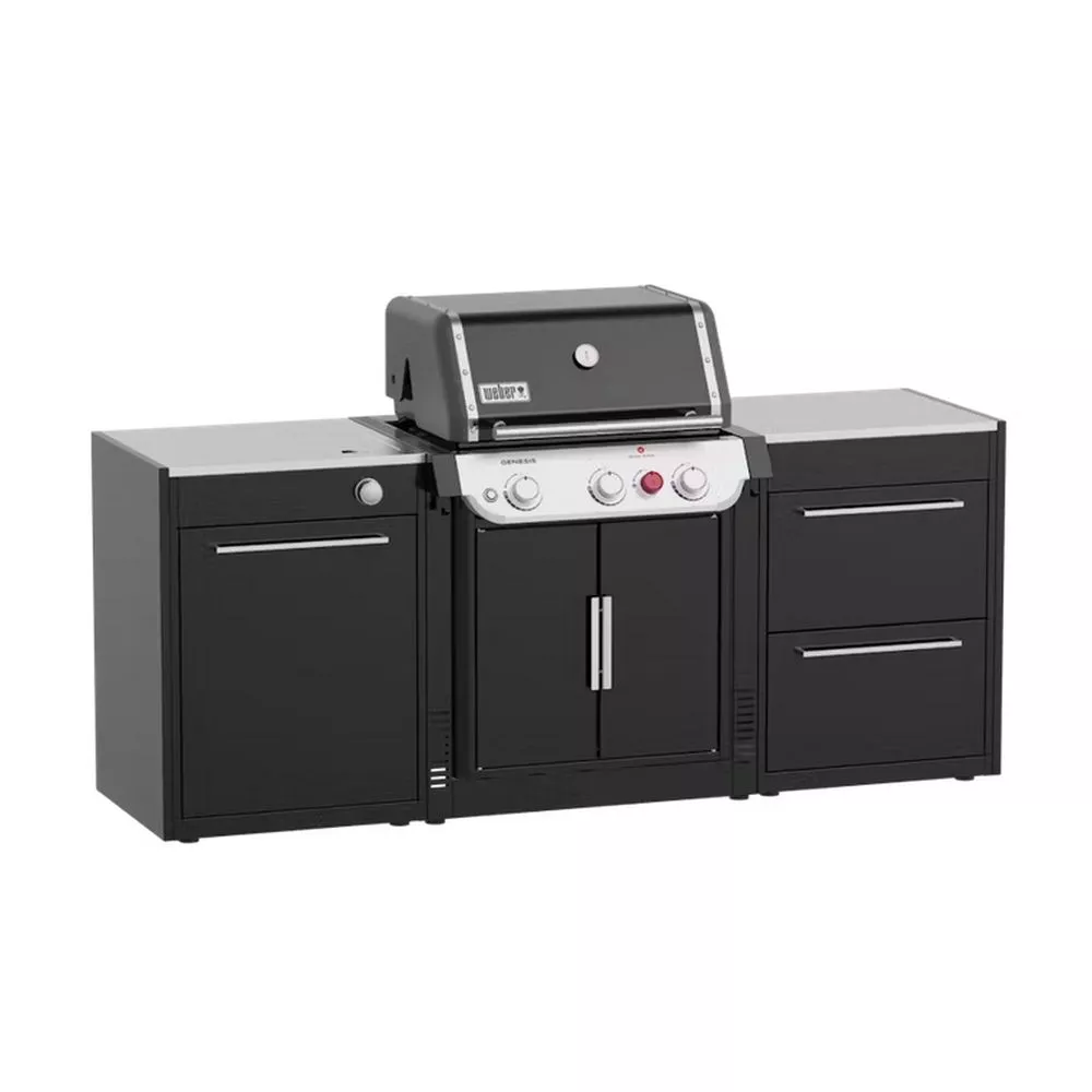 Weber Outdoorküche BBQ-Kitchen 231, 2er Set Für Genesis E-335 Mit Seitenkocher 3 Weber Outdoorküche BBQ-Kitchen 231, 2er Set Für Genesis E-335 Mit Seitenkocher – Bild 3