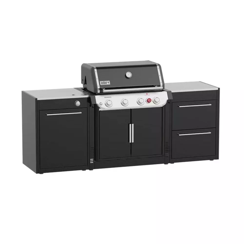 Weber Outdoorküche BBQ-Kitchen 231, 2er Set Für Genesis E-435 Mit Seitenkocher 3 Weber Outdoorküche BBQ-Kitchen 231, 2er Set Für Genesis E-435 Mit Seitenkocher – Bild 3