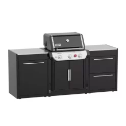 Weber Outdoorküche BBQ-Kitchen, 2er Set Für Genesis S-325S Ohne Seitenkocher -Geschäft Für Campingausrüstung gas grillkueche weber bbq kitchen 2er set genesis s325s draussen grillen outdoor kitchen 1000 2 26353