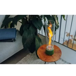 Tischfeuer Höfats SPIN Air 1200 Emaille Grün -Geschäft Für Campingausrüstung hoefats tischfeuer spin air 1200 material farb kombi emaille gruen 1000 5 28201