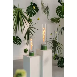 Tischfeuer Höfats SPIN Air 1200 Emaille Grün -Geschäft Für Campingausrüstung hoefats tischrfeuer windleuchte laterne spin air 1200 emaille gruen indoor outdoor 1000 6 28201