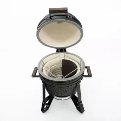 Mobiler Kamado-Grill The Bastard Compact Urban -Geschäft Für Campingausrüstung holzkohlegrill the bastard compact urban matt schwarzer mobiler keramikgrill 1000 4 22999