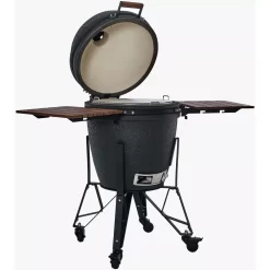 Holzkohlegrill The Bastard Urban Large Complete -Geschäft Für Campingausrüstung holzkohlegrill the bastard large urban complete matt schwarzer runder kamado grill geoeffnet 1000 2 22528