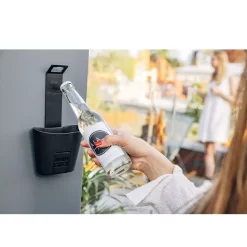 Flaschenöffner Höfats JOHNNY CATCH Cup, Schwarz -Geschäft Für Campingausrüstung johnny catch cup hoefats flaschenoeffner black kapselheber bieroeffner edelstahlflaschenoeffner wandflaschenoeffner 1000 3 27340