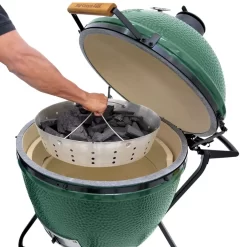 Kohlekorb Big Green Egg Fire Bowl Large -Geschäft Für Campingausrüstung kohle reinigung kamado grill zubehoer bge holzkohle bequem einlegen entfernen 1000 2 26412