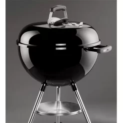 Holzkohlegrill Weber Bar-B-Kettle Ø 47 Cm -Geschäft Für Campingausrüstung kugelgrill weber bar b kettle 47cm schwarzer holzkohlegrill kessel und deckel 1000 2 7031