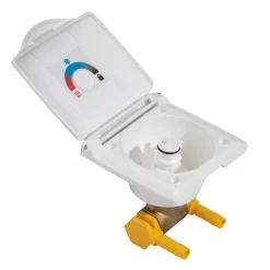 Lilie Duschanschluss Aussen, Ø 12 Mm, Weiss