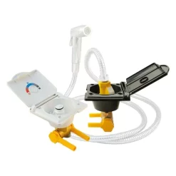 Lilie Duschanschluss Aussen, Ø 10 Mm, Weiss -Geschäft Für Campingausrüstung lilie duschanschluss aussen fuer warm und kaltwasser in schwarz und weiss erhaeltlich sanitaer zubehoer 1000 2 28608