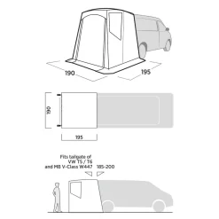 Bus-Heckzelt Easy Camp Krossbu Heckklappenzelt -Geschäft Für Campingausrüstung masse groesse skizze easy camp krossbu buszelt heckzelt 1 28037