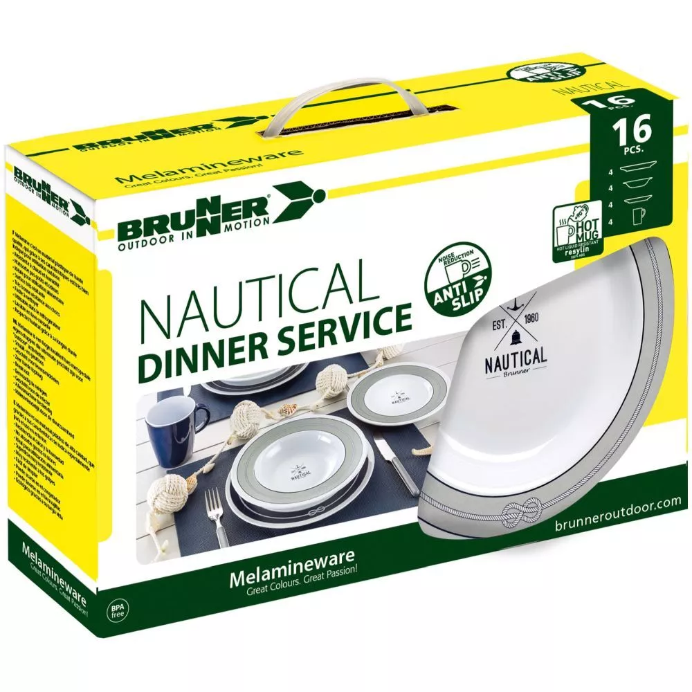 Campinggeschirr-Set Brunner Dinner Service Nautical C8S 2 Campinggeschirr-Set Brunner Dinner Service Nautical C8S – Bild 2