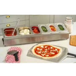 Ooni Pizzabelag-Station -Geschäft Für Campingausrüstung ooni pizza topping station mit deckel einfache reinigung 1000 5 25106