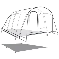 Unterlage Outwell Footprint Denver / Colorado 6 Air -Geschäft Für Campingausrüstung outwell denver colorado 6 air footprint skizze unterlage familien campingzelt 2 27513