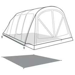 Unterlage Outwell Footprint Florida 5 Air 5 Unterlage Outwell Footprint Florida 5 Air -Geschäft Für Campingausrüstung outwell florida 5 air footprint skizze unterlage familien camping zelt 2 27537