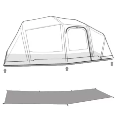 Unterlage Outwell Footprint Hartford 6 Air 5 Unterlage Outwell Footprint Hartford 6 Air -Geschäft Für Campingausrüstung outwell hartford 6 air footprint skizze unterlage familien campingzelt 2 27517