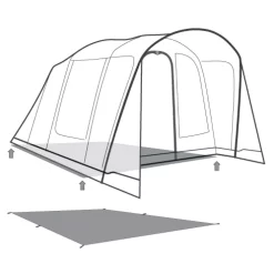 Unterlage Outwell Footprint Monterey 4 Air 5 Unterlage Outwell Footprint Monterey 4 Air -Geschäft Für Campingausrüstung outwell monterey 4 air footprint skizze unterlage familien campingzelt 2 27518