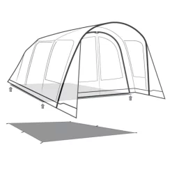 Unterlage Outwell Footprint Flagstaff / Nashville / Monterey 5 Air -Geschäft Für Campingausrüstung outwell monterey 5 air nashville flagstaff footprint skizze unterlage familien camping zelt 2 27520
