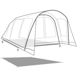Unterlage Outwell Footprint Moonhill 5 Air -Geschäft Für Campingausrüstung outwell moonhill 5 air footprint skizze unterlage familien campingzelt 2 26414
