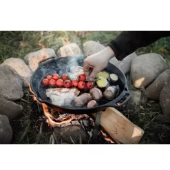 Petromax Feuerpfanne Mit Henkel -Geschäft Für Campingausrüstung petromax feuerpfanne aus gusseisen mit henkeln 40cm durchmesser 1000 3 27819