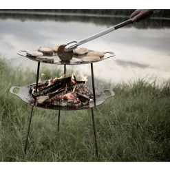 Edelstahl Grill-und Kohlenzange Petromax Za2 Gross -Geschäft Für Campingausrüstung petromax grillzange za2 holzgriff sicher am grill hantieren 1000 4 24541