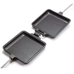 Petromax Sandwicheisen, Lang -Geschäft Für Campingausrüstung petromax gusseisen sandwicheisen stabiles scharnier mit haken fuer festes verschliessen 1000 3 27949