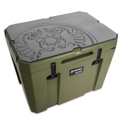 Petromax Haft-Auflage Für Kühlbox Kx50 -Geschäft Für Campingausrüstung petromax haftauflage zubehoer kuehlbox kx50 graues design mit drachen logo 1000 2 27934