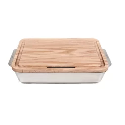 Ooni Ofenform Inklusive Schneidebrett Und Grillrost, Medium -Geschäft Für Campingausrüstung pizza ofenform aus edelstahl inklusive eiche schneidebrett und grillrost mit silikonverschluss zubehoer lecker gerichte zubereiten 1000 2 27312