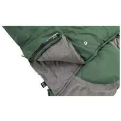Wendeschlafsack Outwell Contour Lux XL Grün | Reissverschluss Links -Geschäft Für Campingausrüstung praktische innentasche outwell contour lux xl green gruener campingschlafsack 1000 5 27592
