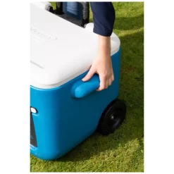 Passivkühlbox Coleman 50 QT Poly-lite Wheeled Mesh -Geschäft Für Campingausrüstung praktische tragegriffe coleman 50 qt poly lite wheeldes mesh camping passivkuehlbox 1000 6 24743